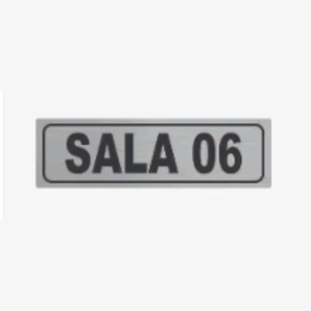 PLACA DE IDENTIFICACAO SALA 06