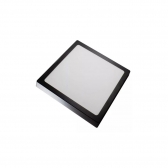 PAINEL LED 12W QUADRADO SOBREPOR 3000K PRETO BLUMENAU