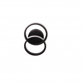 PLAFON VILLAGE CIRCLE 10W 3000K PRETO TASCHIBRA