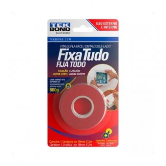 FITA DUPLA FACE 19MM X 2M AREA EXTERNA TEKBOND