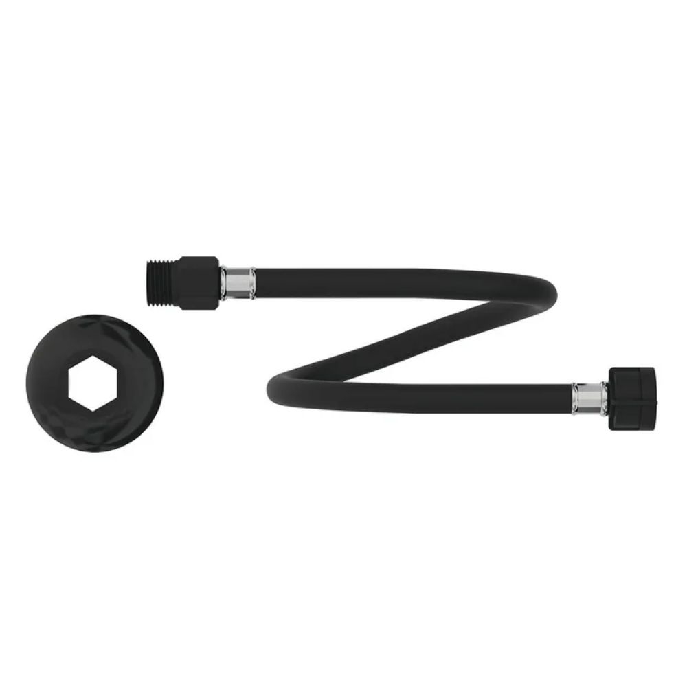 ENGATE FLEXIVEL PVC PRETO 60CM CENSI