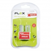 PILHA RECARREGAVEL AA 2UN FLEX