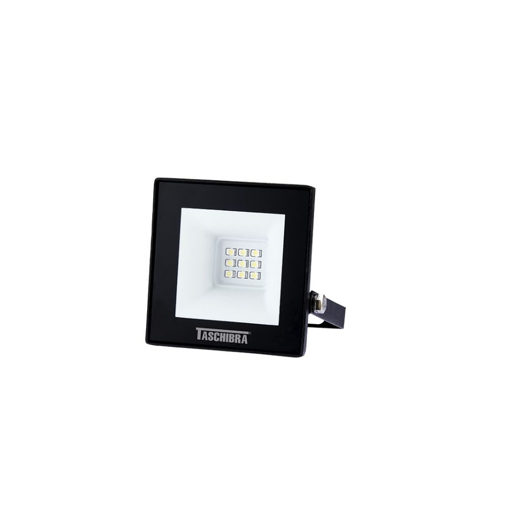 REFLETOR TR LED 10W 6500K PRETO TASCHIBRA