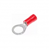 TERMINAL ANEL 10MM FURO 6.4MM VERMELHO