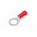 TERMINAL ANEL 10MM FURO 6.4MM VERMELHO