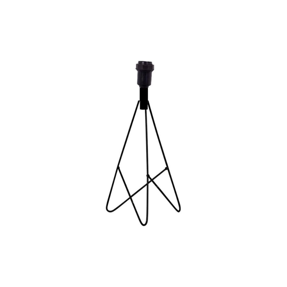 ABAJUR ENTRELACADO 43CM PRETO FOSCO (650-01) PRIMOR