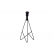 ABAJUR ENTRELACADO 43CM PRETO FOSCO (650-01) PRIMOR