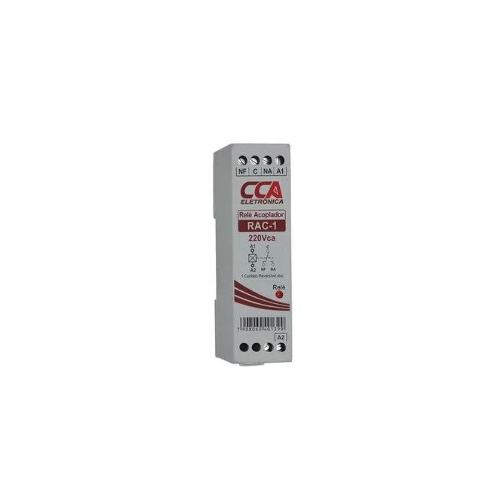 RELE ACOPLADOR 220V 2 CONTATO REVERSIVEL SIBRATEC