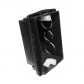 CAIXA DE LUZ 4X2 PRETA C PRESILHA SANDALO