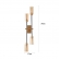 ARANDELA TOSH DUO 4XG9 DOURADO FOSCO E PRETO NORDECOR