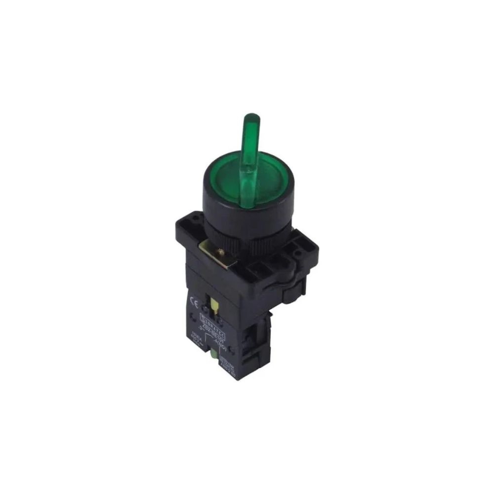 CHAVE SEL. ILUMINADA METALICA 2 POS. XB2-BK2361 220V VERDE