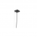 KIT PENDENTE LUM LED VETOR PRETO TASCHIBRA