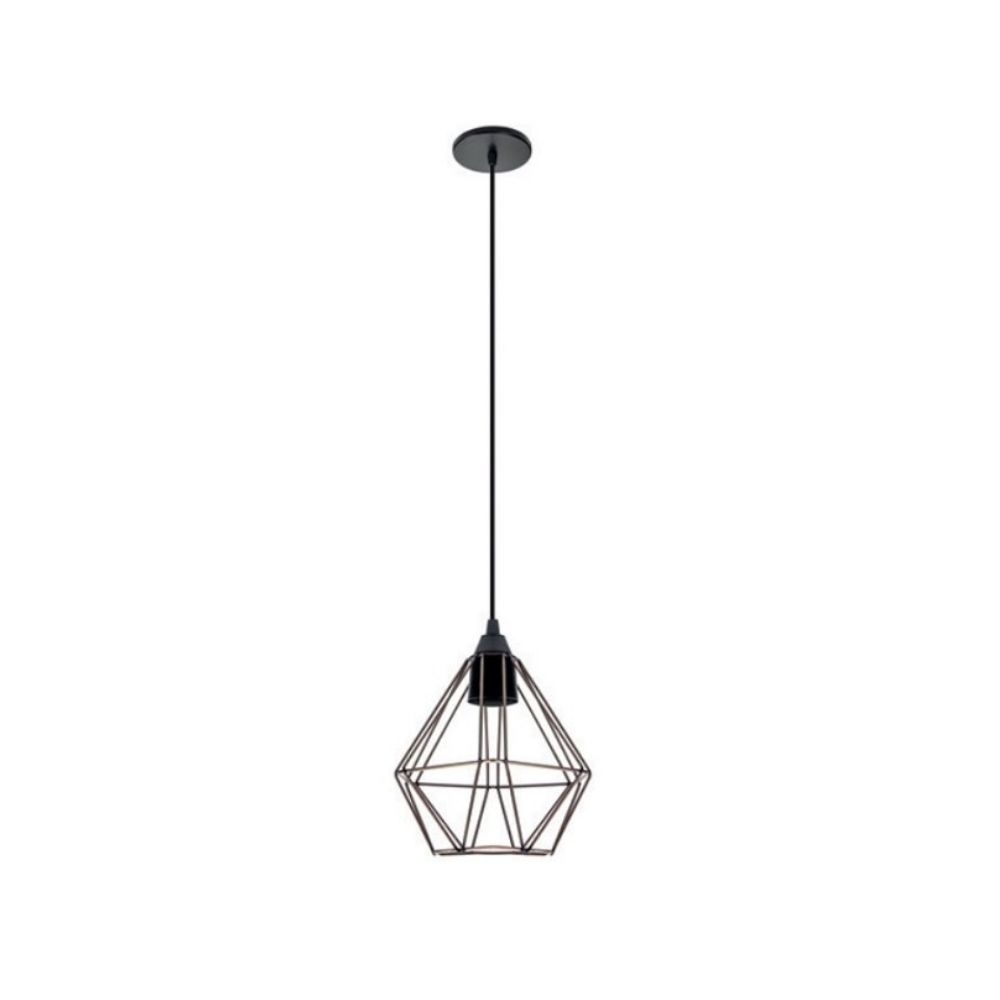 PENDENTE ARAMADO DIAMANTE COBRE E27 OPL