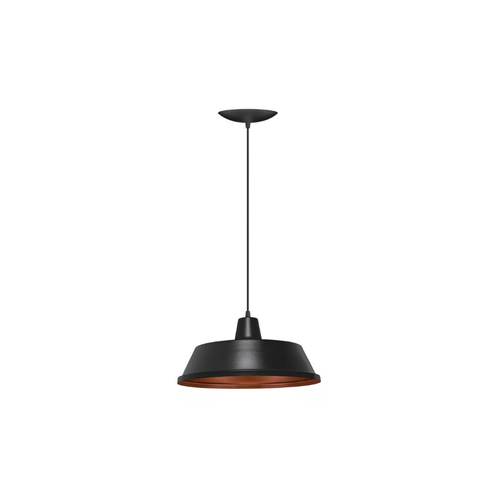 PENDENTE NEW FACTORY PRETOCOBRE 1XE27 OPL