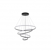 PENDENTE LED INVERSE PRETO 4 MOD. 99W 3000K NORDECOR