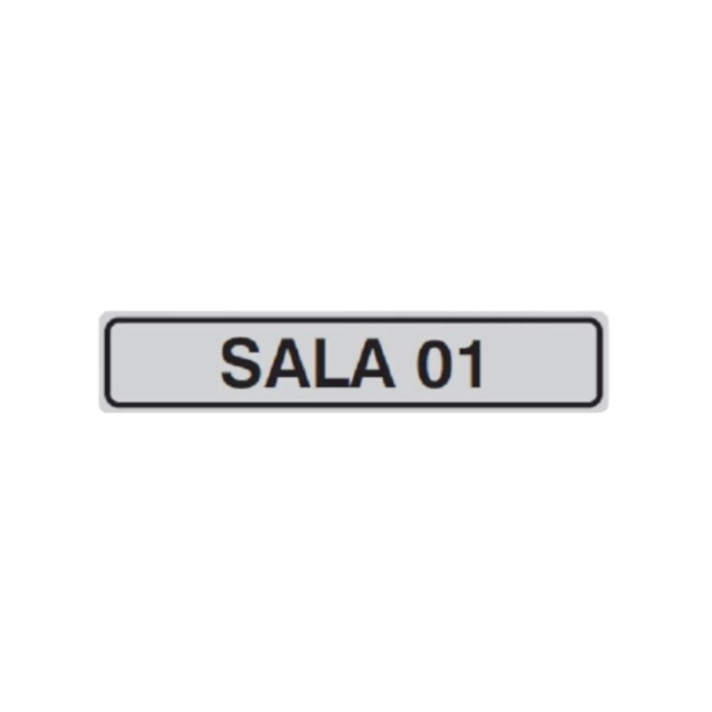 PLACA DE IDENTIFICACAO SALA 01