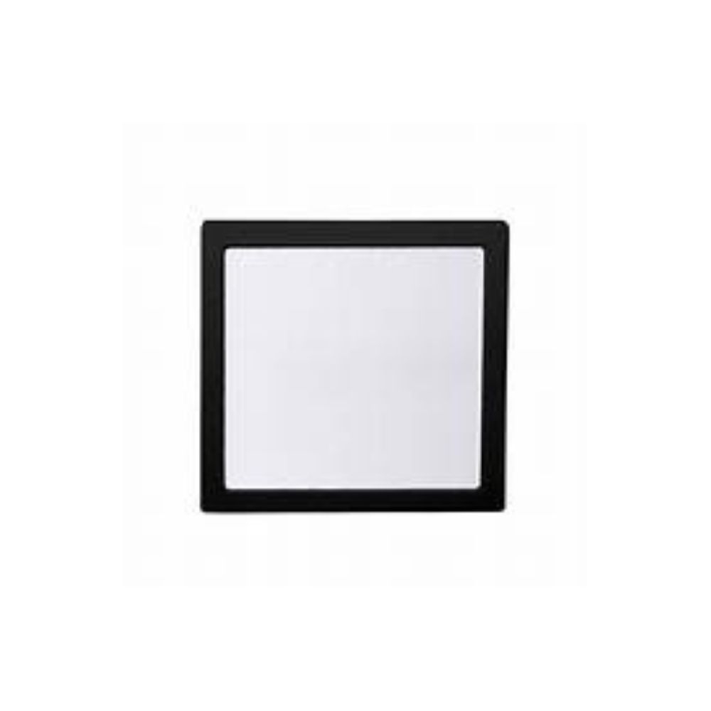 PAINEL LYS 18W 3000K QUADRADO SOBREPOR PRETO TASCHIBRA