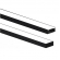 PERFIL LED ZENITH 50X21 SOBREPOR PRETO (BARRA 2 METROS) TASCHIBRA