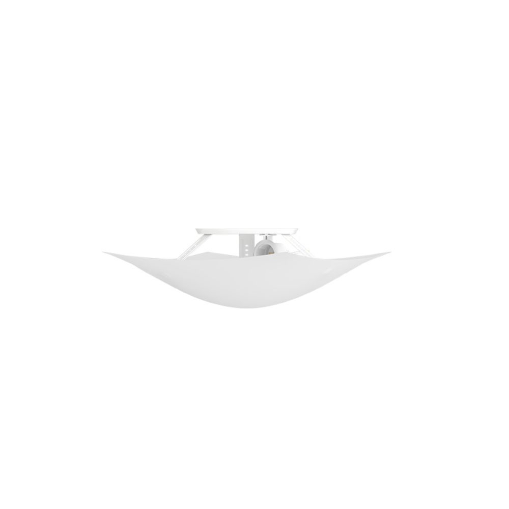 PLAFON SOLARI QUADRADO 2XE27 BRANCO TASCHIBRA