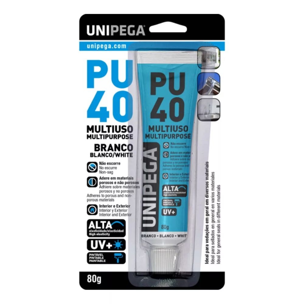 PU 40 MULTIUSO 80G BRANCO UNIPEGA