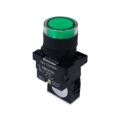 BOTAO ILUMINADO EW3361 24V VD 1NA - SIBRATEC