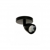 SPOT LED DIRECT BASE CIRCULAR 1X4W 3000K PRETO TASCHIBRA