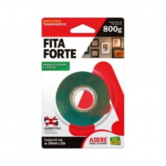 FITA DUPLA FACE FITA FORTE 19MM X 2M ADERE
