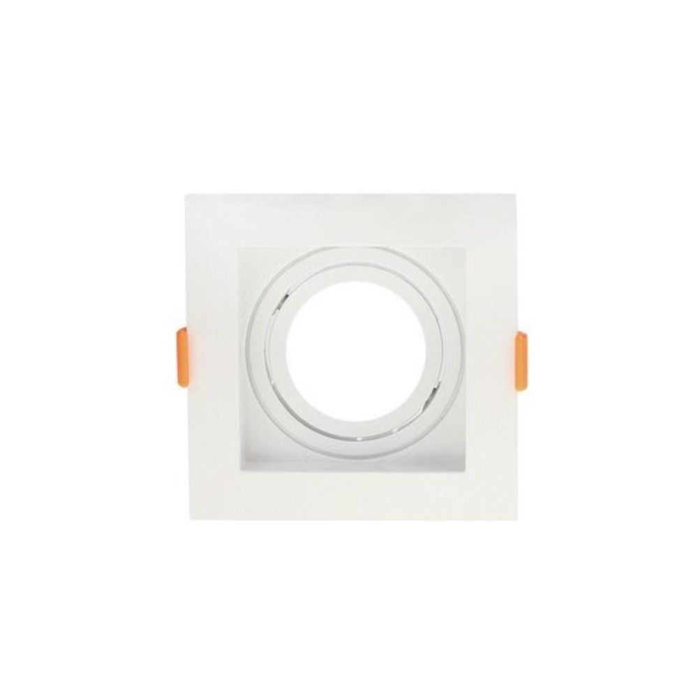 SPOT RECUADO EMBUTIR AR111 QUADRADO BRANCO TASCHIBRA