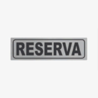 PLACA DE IDENTIFICACAO RESERVA