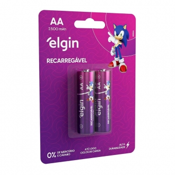 PILHA RECARREGAVEL AA C2 ELGIN