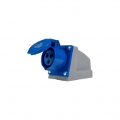 TOMADA SOB. 2P+T 16A 6H AZUL. IP44 ROHDINA