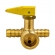 2115 REGISTRO CORTA FOGO 1/2 NPT [M] X 3/8 TM DUPLO ROCO