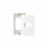 PLACA 4X2 1P C/ SUPORTE BRANCA SLEEK MARGIRIUS