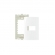 PLACA 4X2 1P C/ SUPORTE BRANCA SLEEK MARGIRIUS