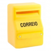 CAIXA CORREIO PVC AMARELA SIMPLES