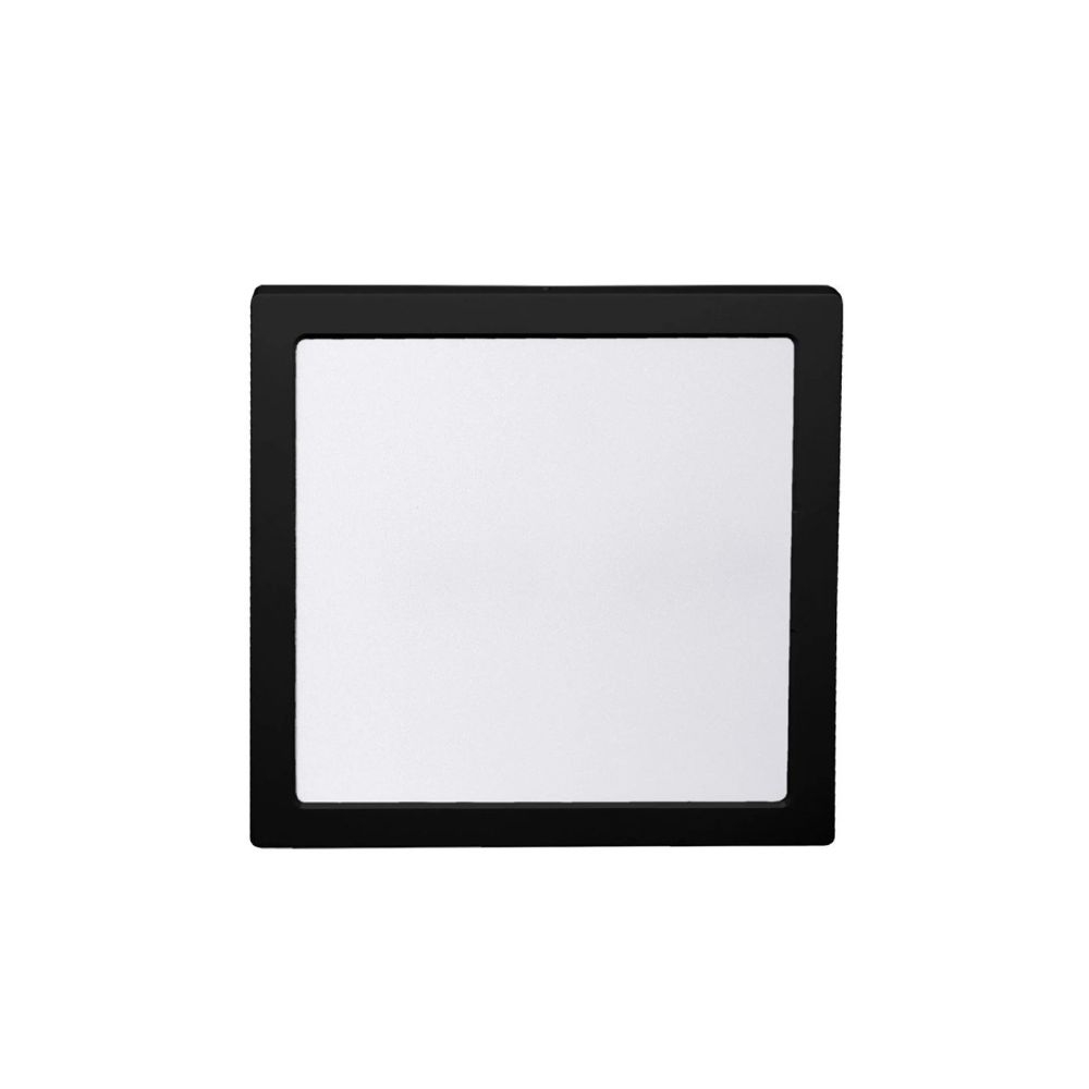 PAINEL LYS 24W 4000K QUADRADO SOBREPOR PRETO TASCHIBRA