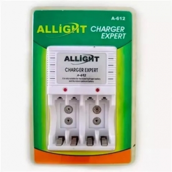 CARREGADOR PILHASBATERIA 9V ALLIGHT