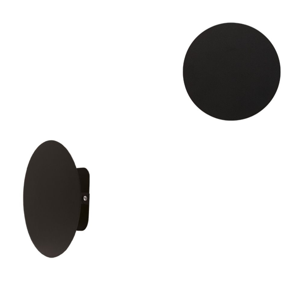 ARANDELAPLAFON LUNA 210 10W 2700K PRETO TASCHIBRA