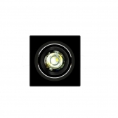 SPOT 7W 4000K QUADRADO PRETO EMBUTIR ALLTOP TASCHIBRA