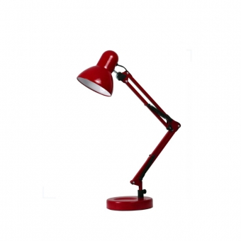 LUMINARIA DE MESA ARTICULAVEL BASE VERMELHA LMA10118 G20