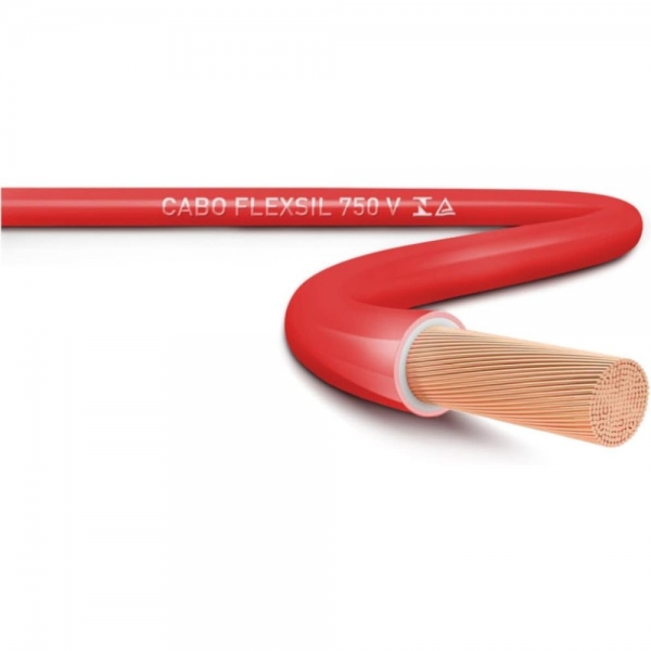 ROLO FIO FLEXIVEL VERMELHO CORFIOSIL 1,5mm² a  6,0mm²