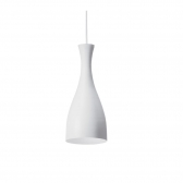 PENDENTE DESIGN TD 1003 E-27 FOSCO BRANCO TASCHIBRA