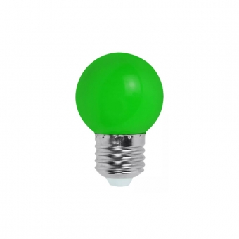 LAMP BOLINHA LED 3W 220V VERDE E27 KIAN