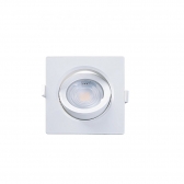 SPOT 7W 3000K QUADRADO EMBUTIR ALLTOP LED PAR20 TASCHIBRA