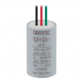 CAPACITOR PERM. 3 FIOS  1,5UF+2,5UF/380VCA SIBRATEC