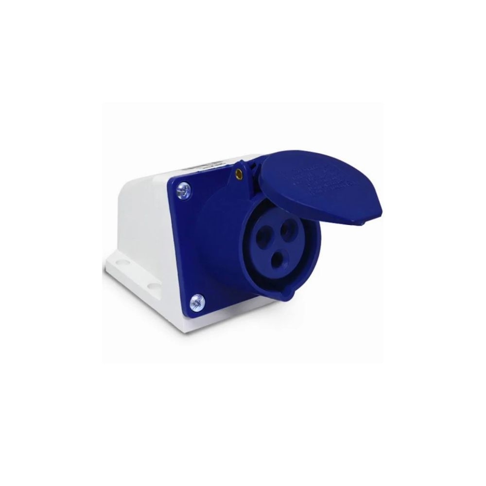 TOMADA SOB (113) 2P+T AZUL 220VAC/16A 6HS SIBRATEC