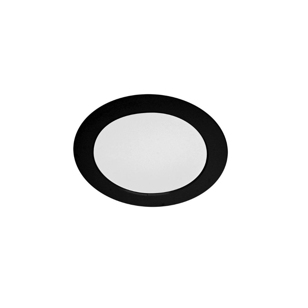 PAINEL LYS 24W 3000K REDONDO EMBUTIR PRETO TASCHIBRA