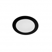 PAINEL LYS 24W 3000K REDONDO EMBUTIR PRETO TASCHIBRA