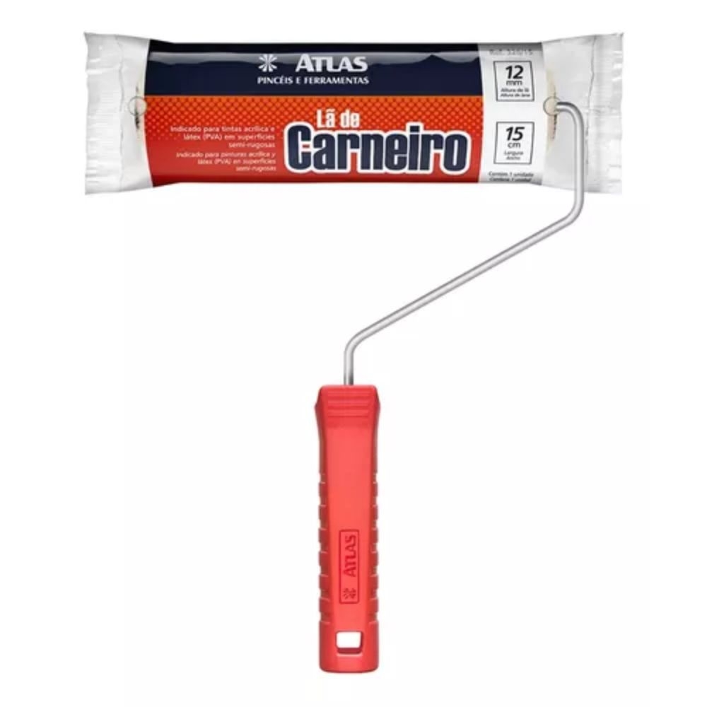 32815 ROLO LA CARNEIRO C CABO 15CM ATLAS