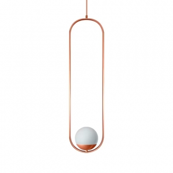 2591 ARANDELA MILLA P1 OURO ROSE 1XG9 ITAMONTE